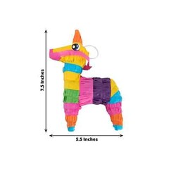 Assorted Colorful Paper Mini Donkey Pinata Fiesta Party Decoration Cinco De Mayo