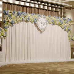 Outdoor Wedding Canopy Stand Frame Metal Iron Chuppah Manda w/ 4 Reinforced Base