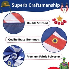 Memorial Day Decorations Banner 72″ x 48″ Backdrop Remember and Honor Happy M…