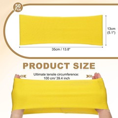 Premium Spandex Chair Sashes Bows 50 Pcs Elastic Stretch Chair Cover Band Ties