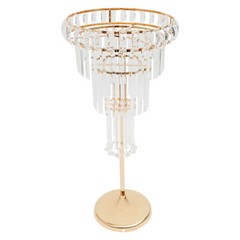 Gold Flower Stand, Wedding Flower Stand, 4 Tier Floor Standing, Countertop Mount