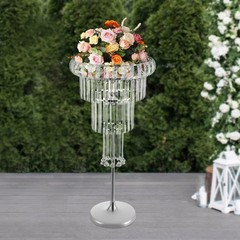 Flower Stand, Wedding Flower Stand with LED, 4 Tier Flower Stand