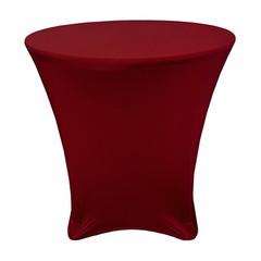 Round Spandex Table Covers, Stretch Tablecloth for Lowboy Cocktail Tables
