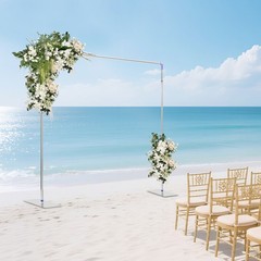 10ft x10ft Backdrop Stand Pipe Kit Heavy Duty Wedding Back Drop Adjustable Stand