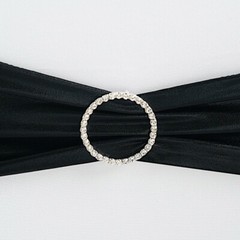 2″ CIRCLE Rhinestones BROOCHES PIN Chair Sashes Wedding Decorations WHOLESALE