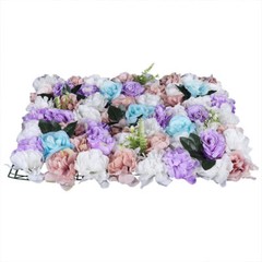 12 Pcs Artificial Flower Wall Panels Floral Backdrop Wedding Party Decor 60*40cm