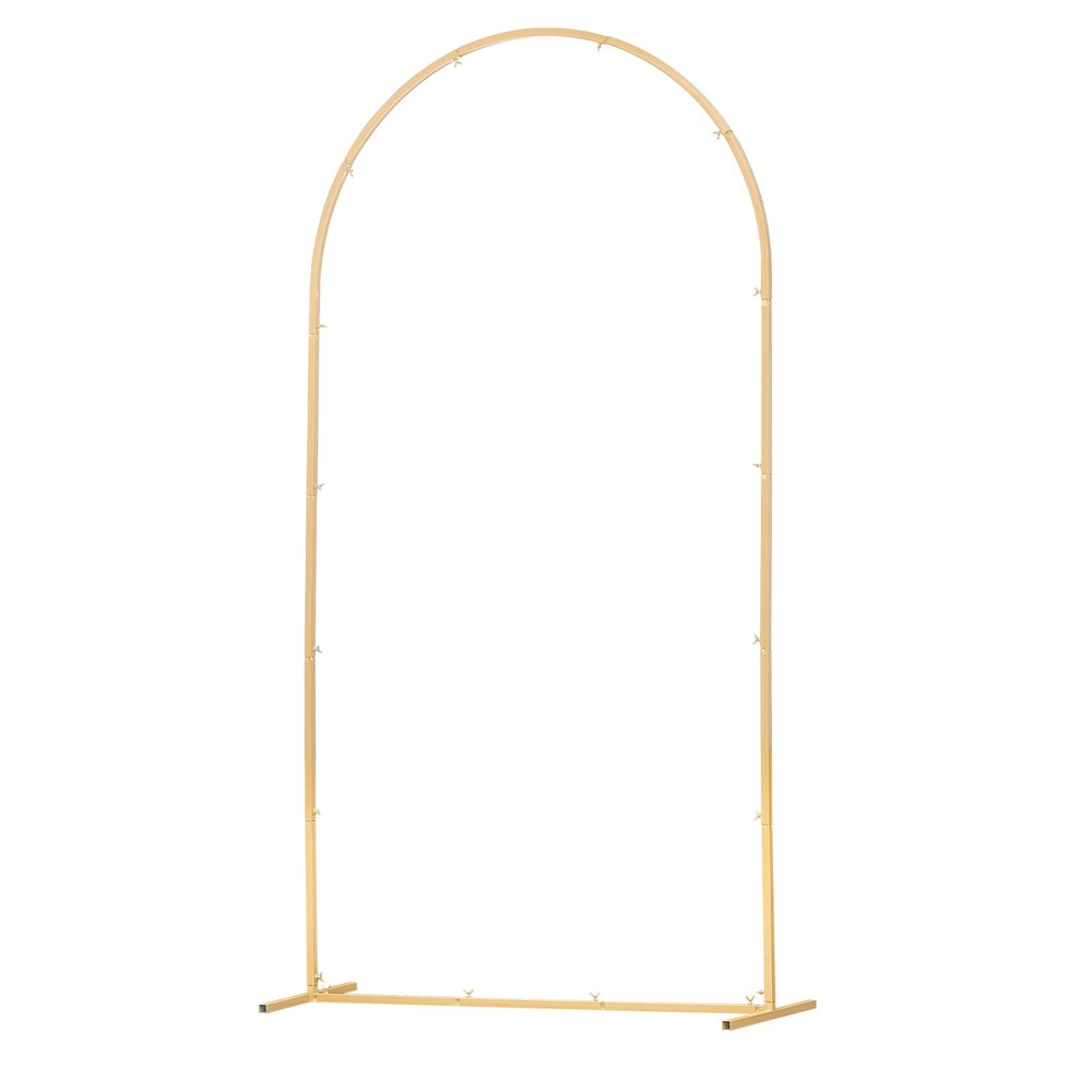 Uimoso Metal Arch Backdrop Stand 7.2 x 4 ft for Weddings and Events