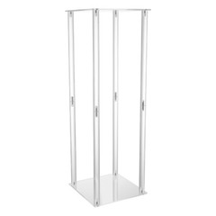 Clear Acrylic Flower Stand 40/60/80cm Tall Column Vase Wedding Decoration