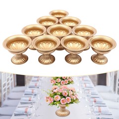10PCS Metal Planter Elegant Wedding Centerpieces Vase for Wedding Party Decor