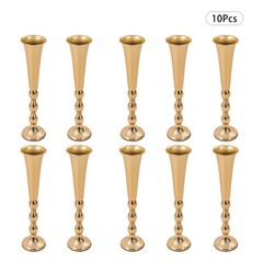 10* Countertop Flower Stand Gold Iron Wedding Flower Vases Table Decoration
