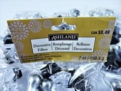 Decorative Bowl Fillers Table Scatters Acrylic Clear Black Silver 6 Packages