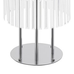 5 Tier Silver Electroplated Iron Acrylic Crystal Flower Stand 110cm Freestanding