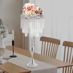 Crystal Flower Holder For Wedding Tall Flowers Stand Wedding Centerpieces Vase