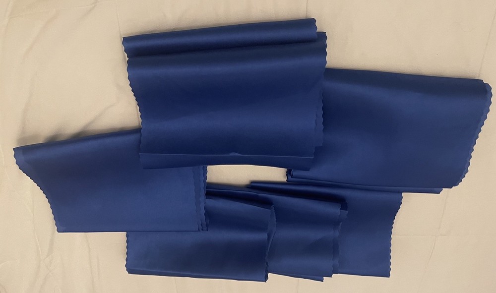6 Pack Satin Table Runners – 12 x 108 Inches Long Royal Blue Table Runners