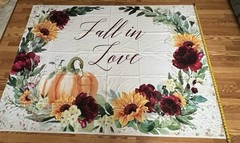Autumn Wedding Fall In Love Backdrop Tapestry 7ft X 5ft Bridal Shower New