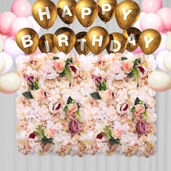 6XFlower Wall Panel Floral Backdrop Pink Yellow Wedding Party Flower Wall Decor