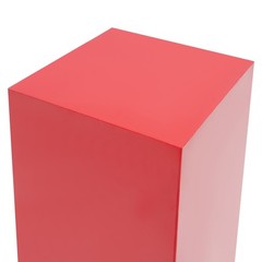 Red Metal Display Pedestal Stands Metal Pedestal Stands 3PCs Square Stands Set