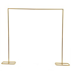 Metal Wedding Arch Frame Gold Iron Garden Party Stand Backdrop Flower Display