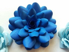 Paper Flowers 3-D Handcrafted Wedding DIY Party Decor Craft Small Backdrop 5 pcs