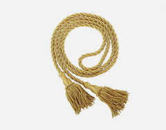 Set of Cambridge Weighted Pew Ropes Gold 4 Ft Curtain Tassel Tie Backs Wedding