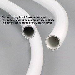 Flexible PVC Shaping Tube Bendable Hard Pipe Wedding Arch DIY Prop Support 1M 5M