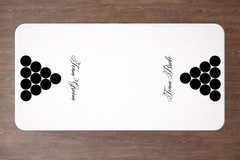 Beer Pong Vinyl Decal Sticker Set Wedding Party Table Team Bride Groom