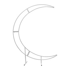 Large Crescent Wedding Balloon 7ft Moon Backdrop Stand Metal Arch Frame Wedding