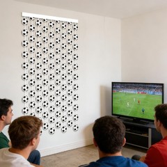 Soccer Rain Curtains Football Party Curtain Backdrop