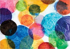 Pacon Spectra Bleeding Tissue Circles P0058530, 25 25 Assorted Colors
