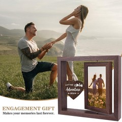 He Asked She Said Yes – Let the Adventure Begin Picture Frame Engagement Gift…