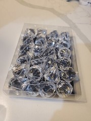 24 Pcs Teardrop Acrylic Crystal Balls wedding ornaments