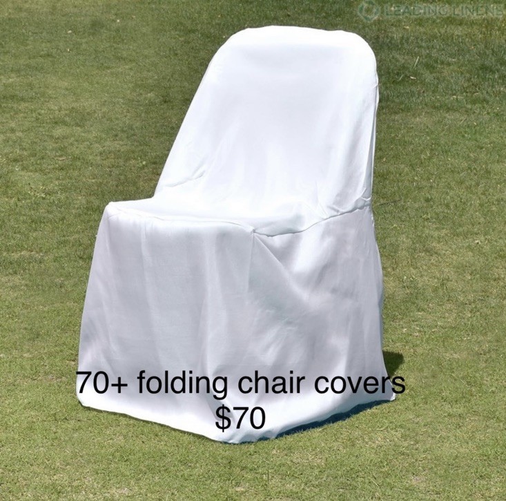 70+ White Reusable Fabric Chair Covers