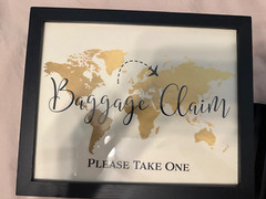 Set of 5 Travel-Themed Wedding Signs – 8×10 Black Wood Frames – Black & Gold