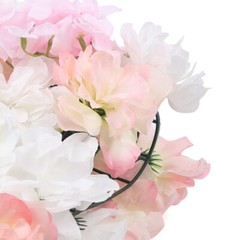 4Pcs Pink Artificial Silk Flower Wall Panel Wedding Party Venue Decor Backdrop
