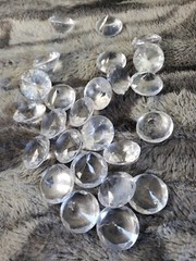 Acrylic Diamonds Vase Filler Table Decor Large 1″ Diameter (30mm)