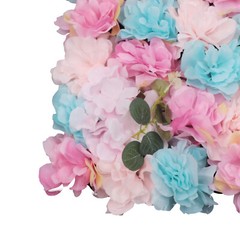 12pcs Artificial Flower Wall Rose Floral Panel Backdrop Decor for Party Wedding