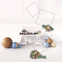 White Metal Flower Frame Weddings Square Backdrop Garland Plants Display Stand