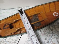 Wood ROW BOAT Skif Dory CANOE model rowboat skiff nautical decoration ship 14.5″