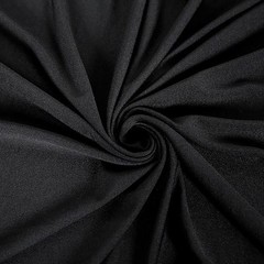 5 ft x 10 ft BLACK 4-Way Stretch Spandex Divider Backdrop Curtain Party Wedding