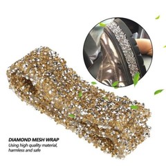 sparkle Crystal Rhinestone Ribbon Sparkling Mesh Wrap Roll Bling Arts Crafts