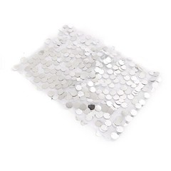 5 SILVER 10″ wide Large Payette Sequined Chair Sashes Party Wedding Light Gray