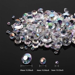 Hicarer 4000 Pieces Table Confetti Wedding Crystals Acrylic Diamonds Rhinestones