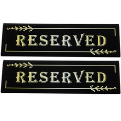2 Pcs Reserved Signs for Tables Inverted Triangle Card Set up Hotel Dining Room