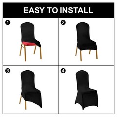SuperO 25 Pack Waterproof Spandex Chair Covers Stretch Banquet Wedding Turquoise