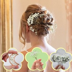90Pcs Mini Dried Pred Baby’s Breath Flowers Bulk – Natural Flat Real