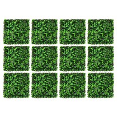12 Pieces Greenery Wall Panels Artificial Greenery Panels Outdoor/Indoor Wedding