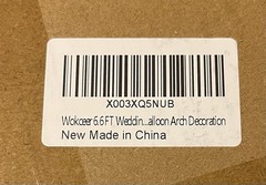 Wokceer 6.6’ Wedding Square Arch. Gold Color