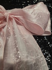 11 pc Chair Cover Bow Sash 108″x6″ Pink Galaxy Wedding Party Event Banquet Decor