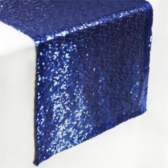 Extra Wide NAVY BLUE Premium Sequined Chair Sashes Wedding Events Decorations