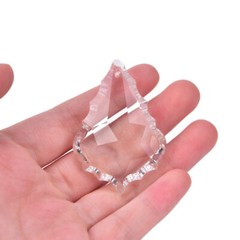 10pcs 38/50/63/76mm Maple Leaf Crystal Pendant Prisms Chandelier Lamp Part Decor